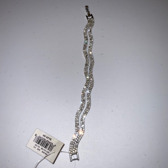 David's Bridal Jewelry Davids Bridal 2 Strand Rhinestone Bracelet